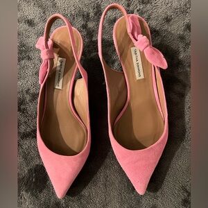Tabitha Simmons Pink slingback Heels